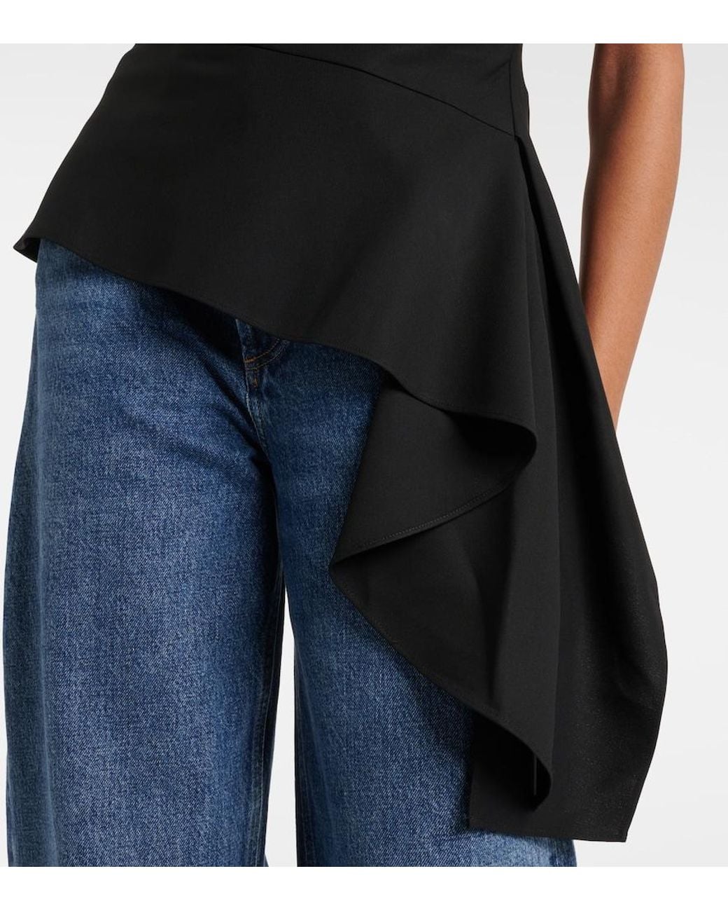 Jonathan Simkhai Black Top Saskia