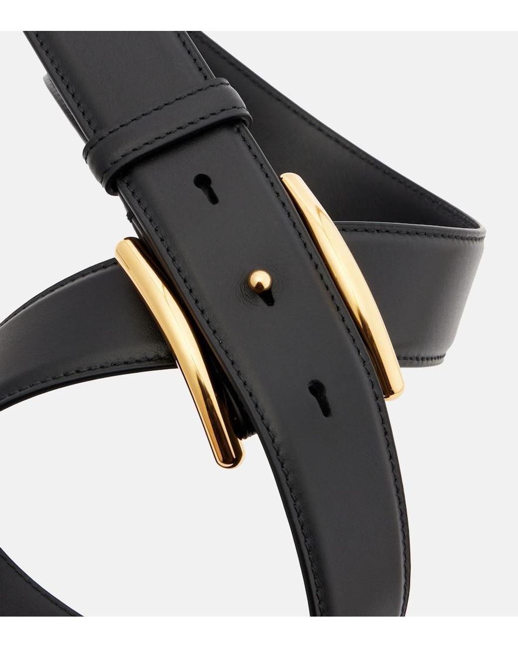 Alaïa Blue Curve Leather Belt