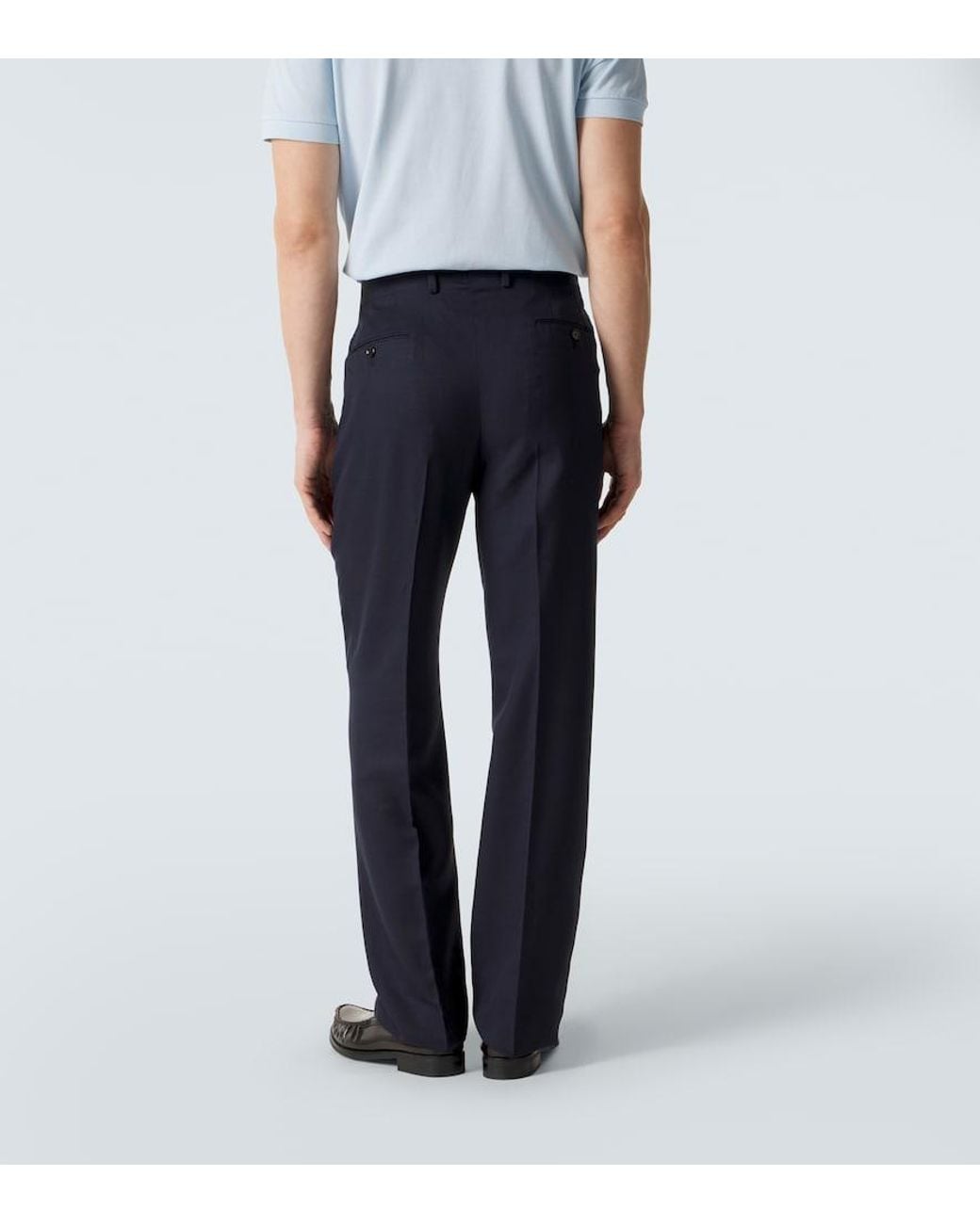 Lardini Blue Mid-Rise Chinos for men
