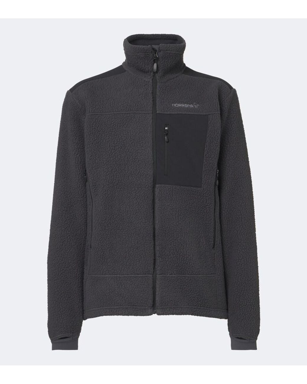 Norrona Black Trollveggen Fleece Jacket for men