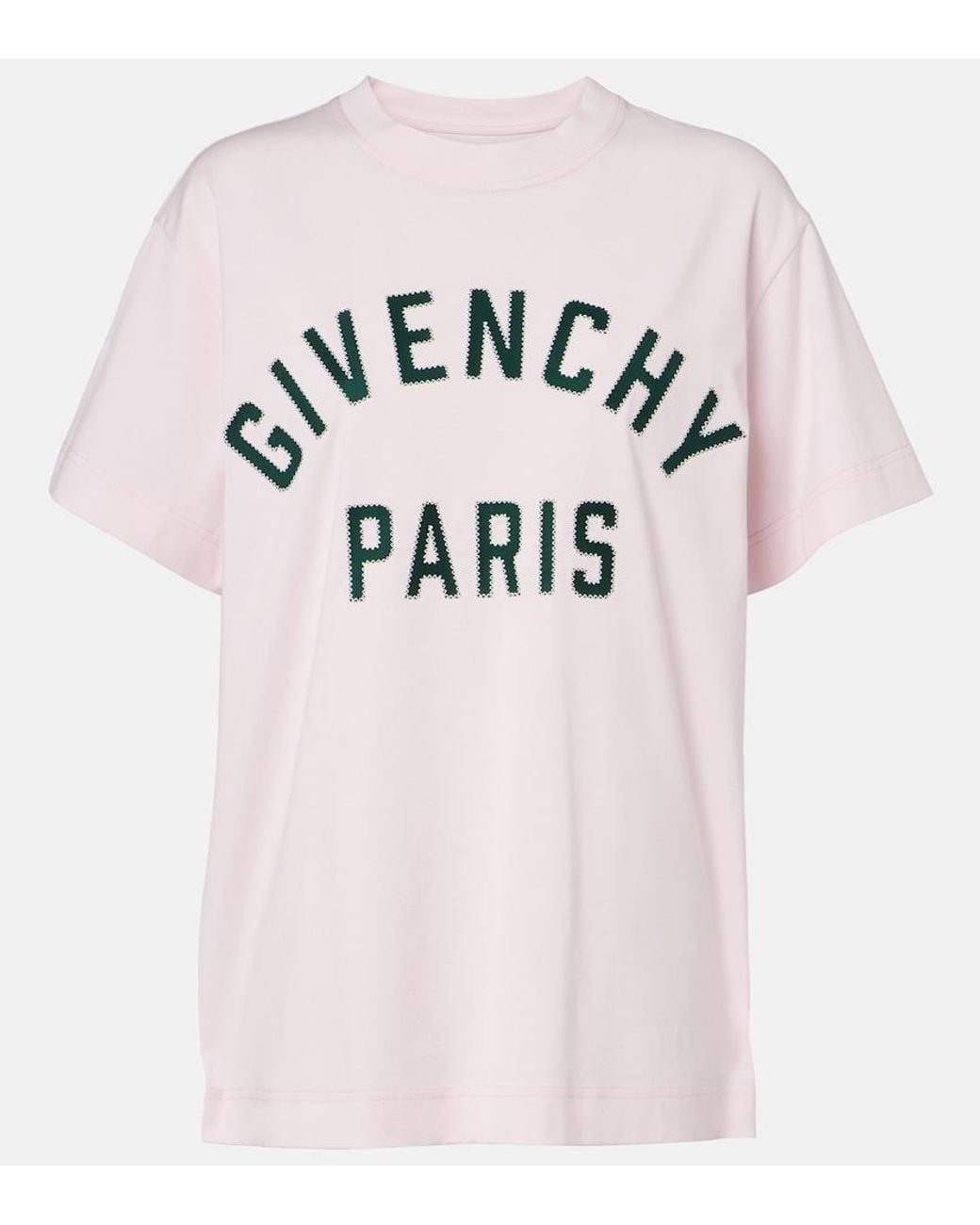 Givenchy Pink Logo Applique Cotton T-Shirt