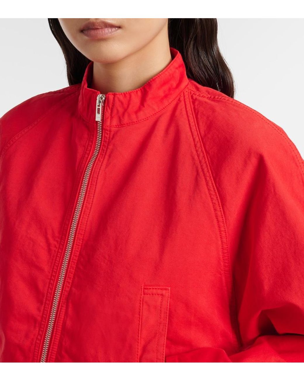 Alaïa Red Denim Jacket