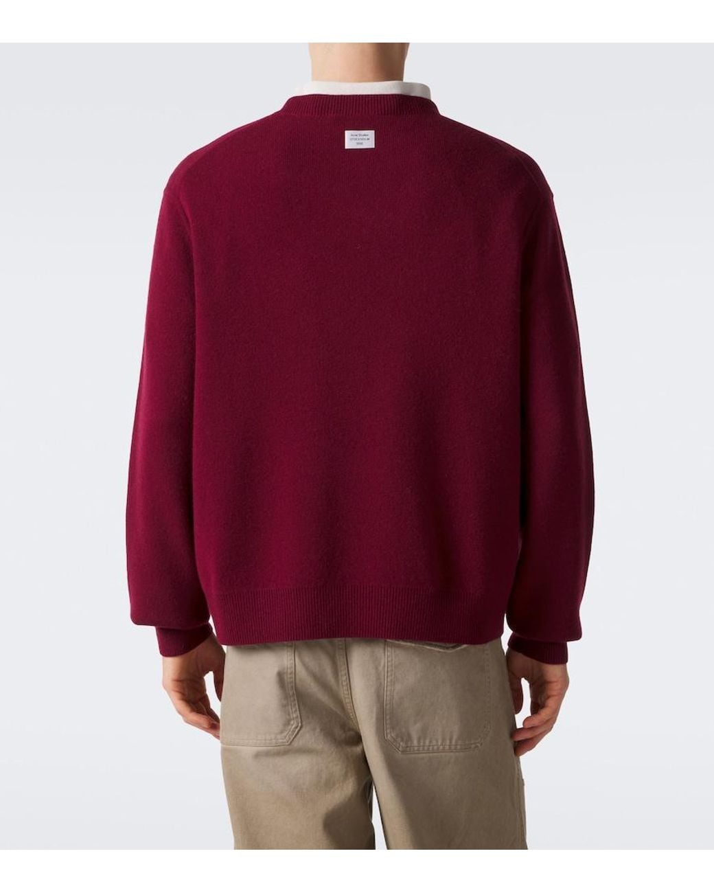 Pullover di Acne in Red da Uomo