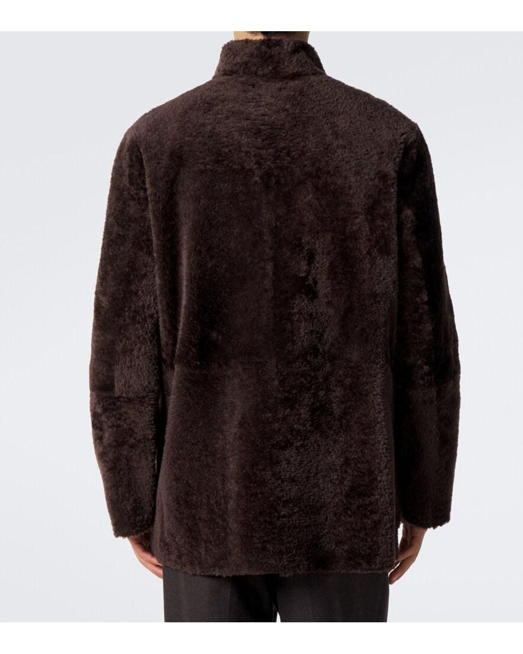 Arma Black Caleb Reversible Shearling And Leather Coat for men