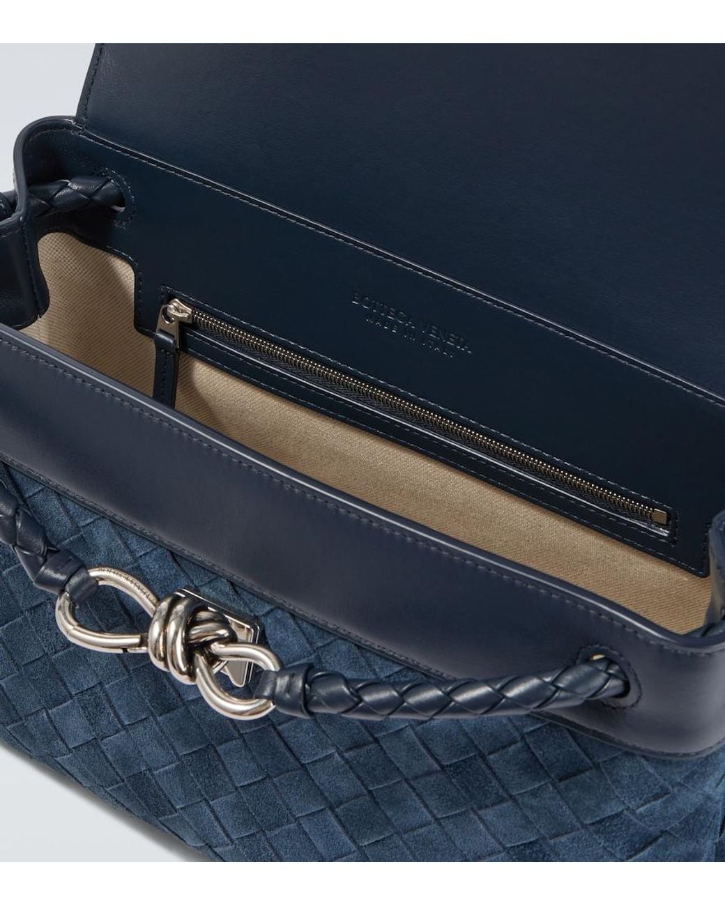 bottega-veneta-andiamo-intrecciato-small-suede-messenger-bag-in-blue