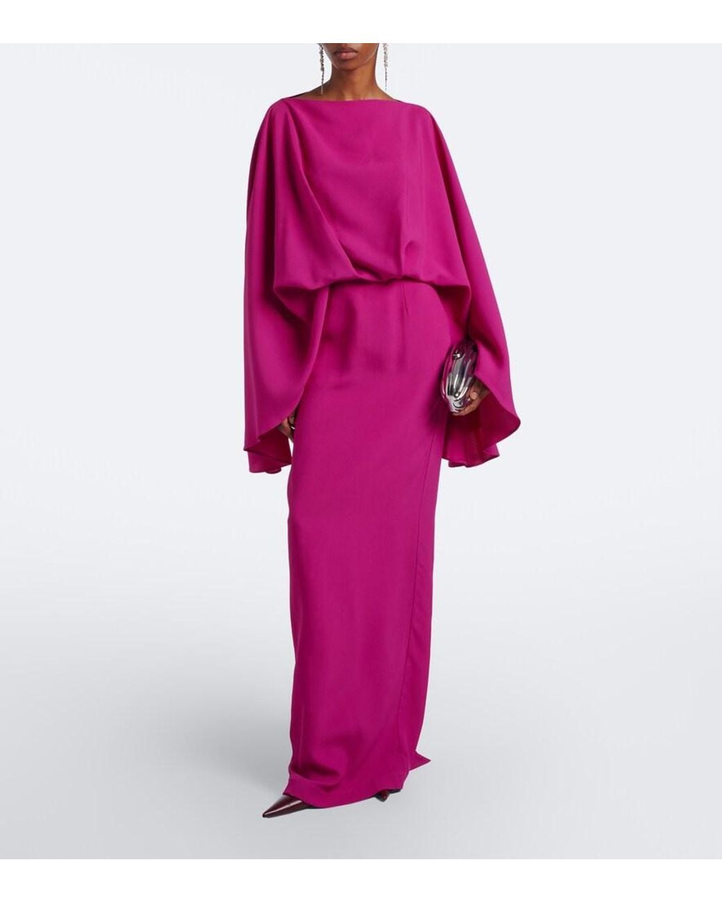 Taller Marmo Pink Eolia Draped Gown
