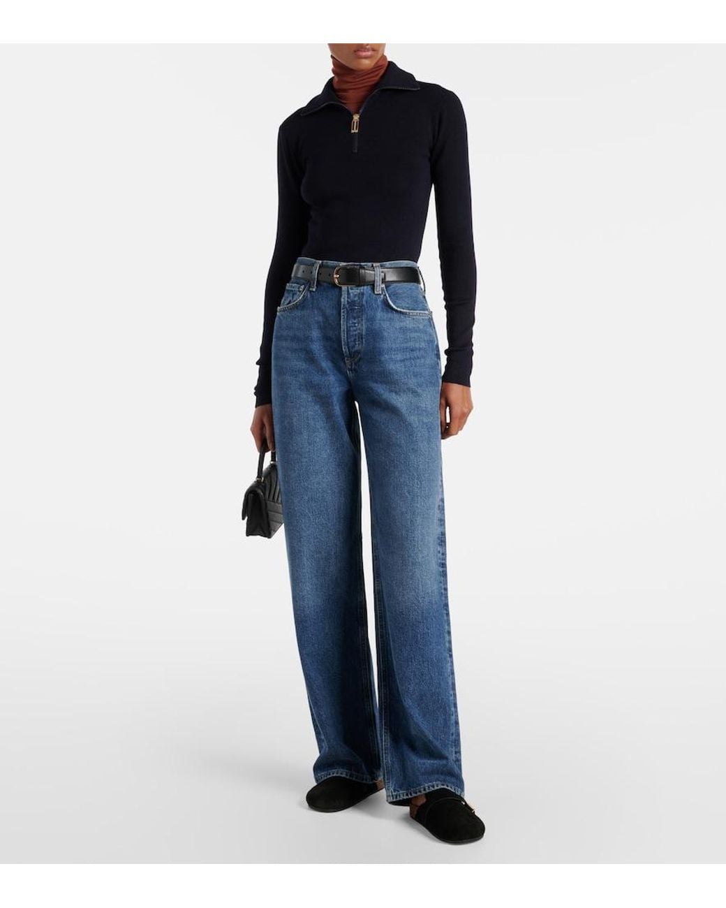 Tory Burch Black Mellow Suede Mules
