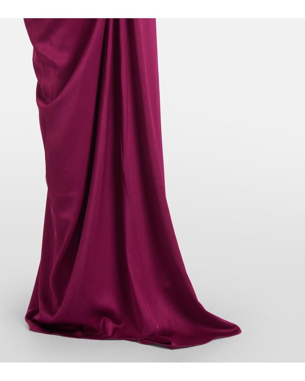 Alex Perry Purple Bustier-Robe Aus Crepe