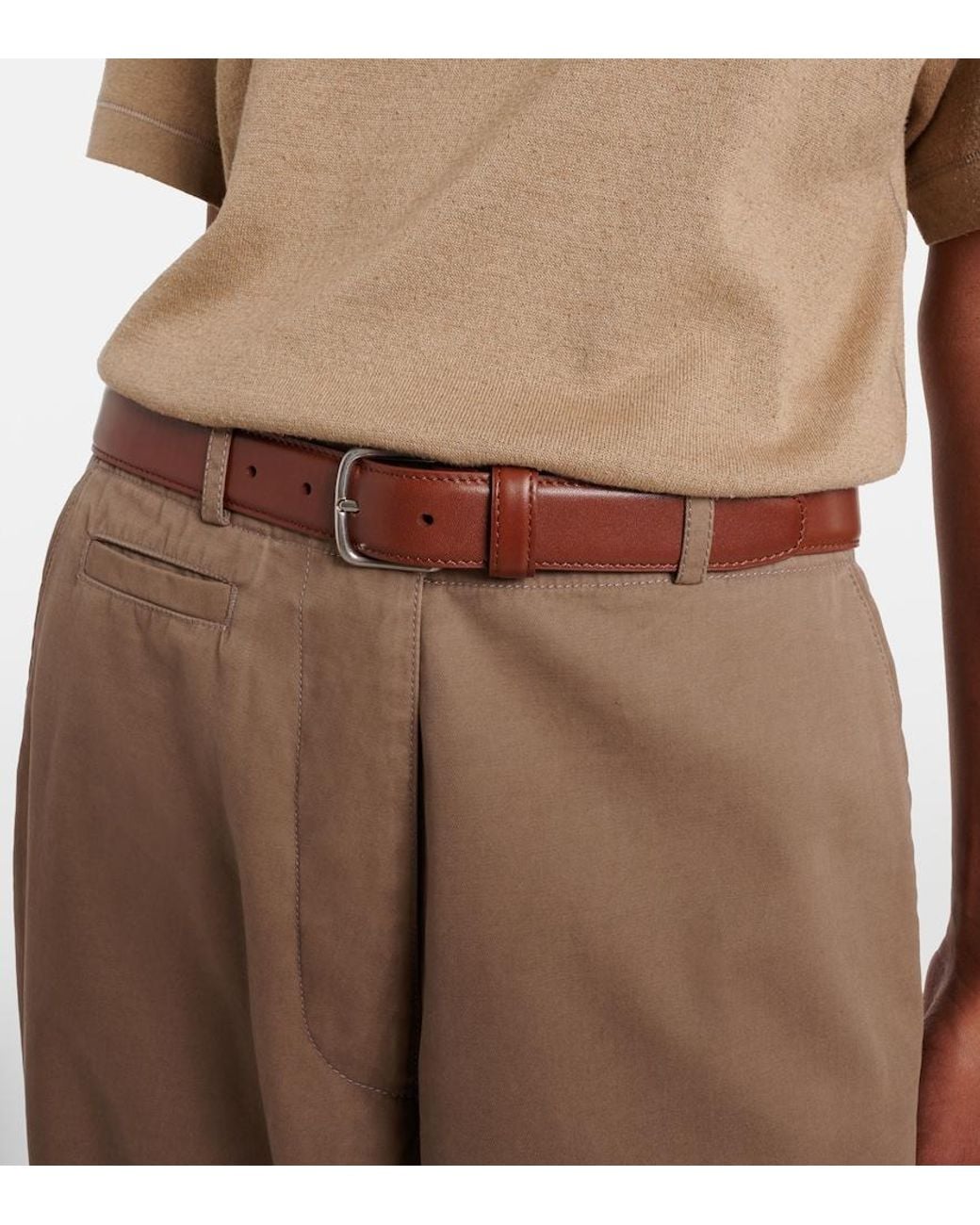 The Row Brown Classic Leather Belt