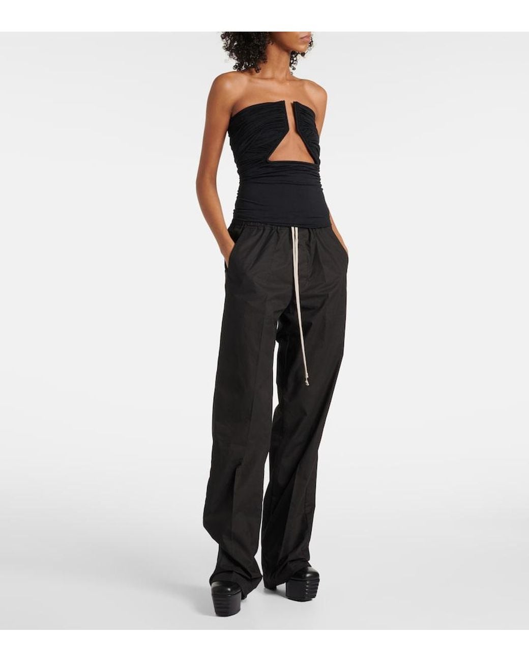 Rick Owens Black Jersey Bustier