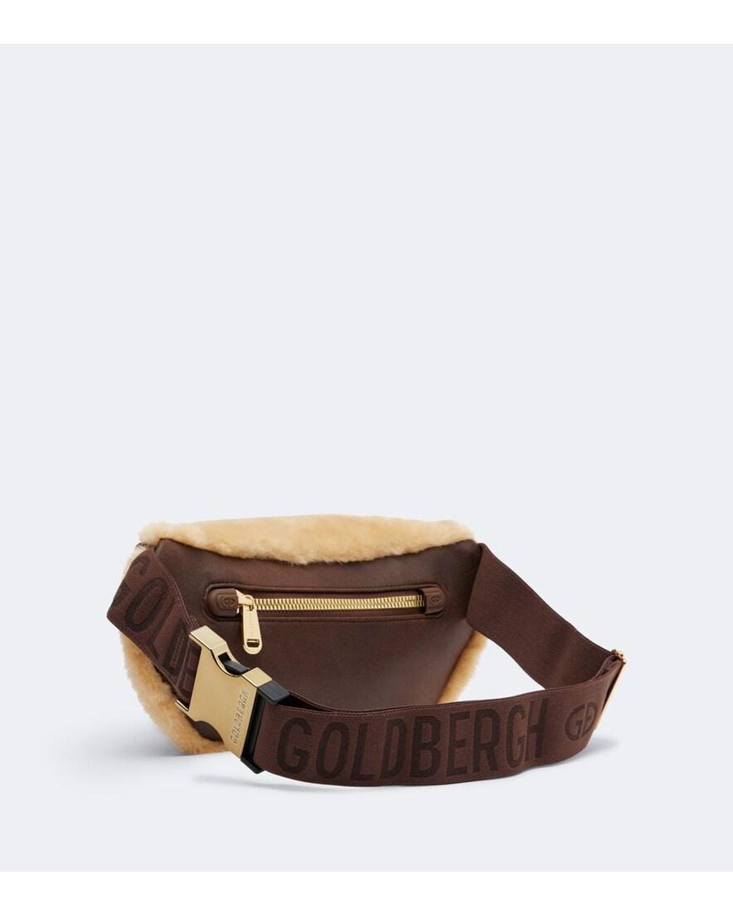 Goldbergh Brown Small Paneled Belt Bag