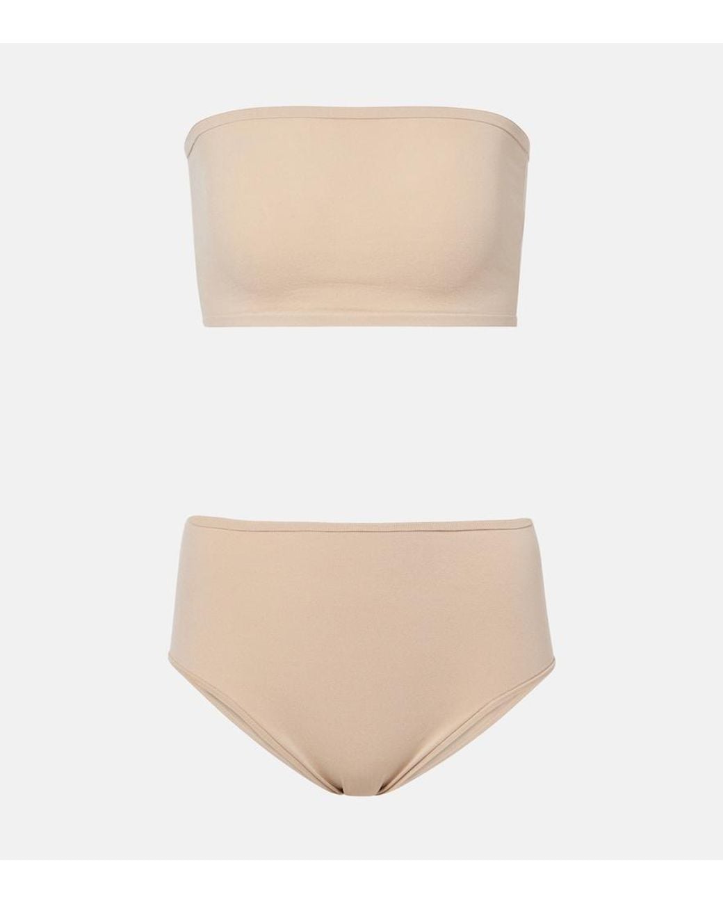 Alaïa White Bandeau Bikini