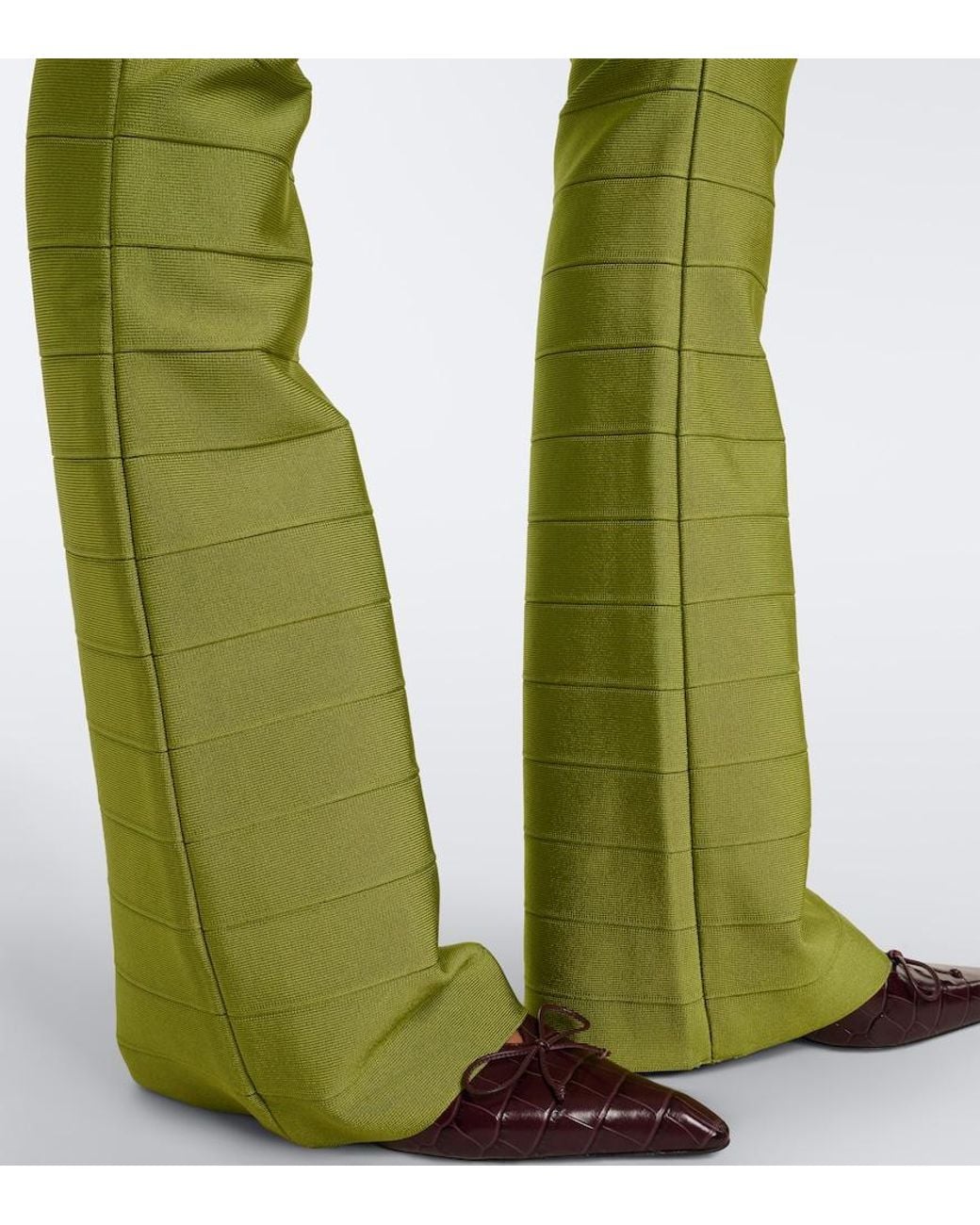 retroféte Green Pippa Flared Pants