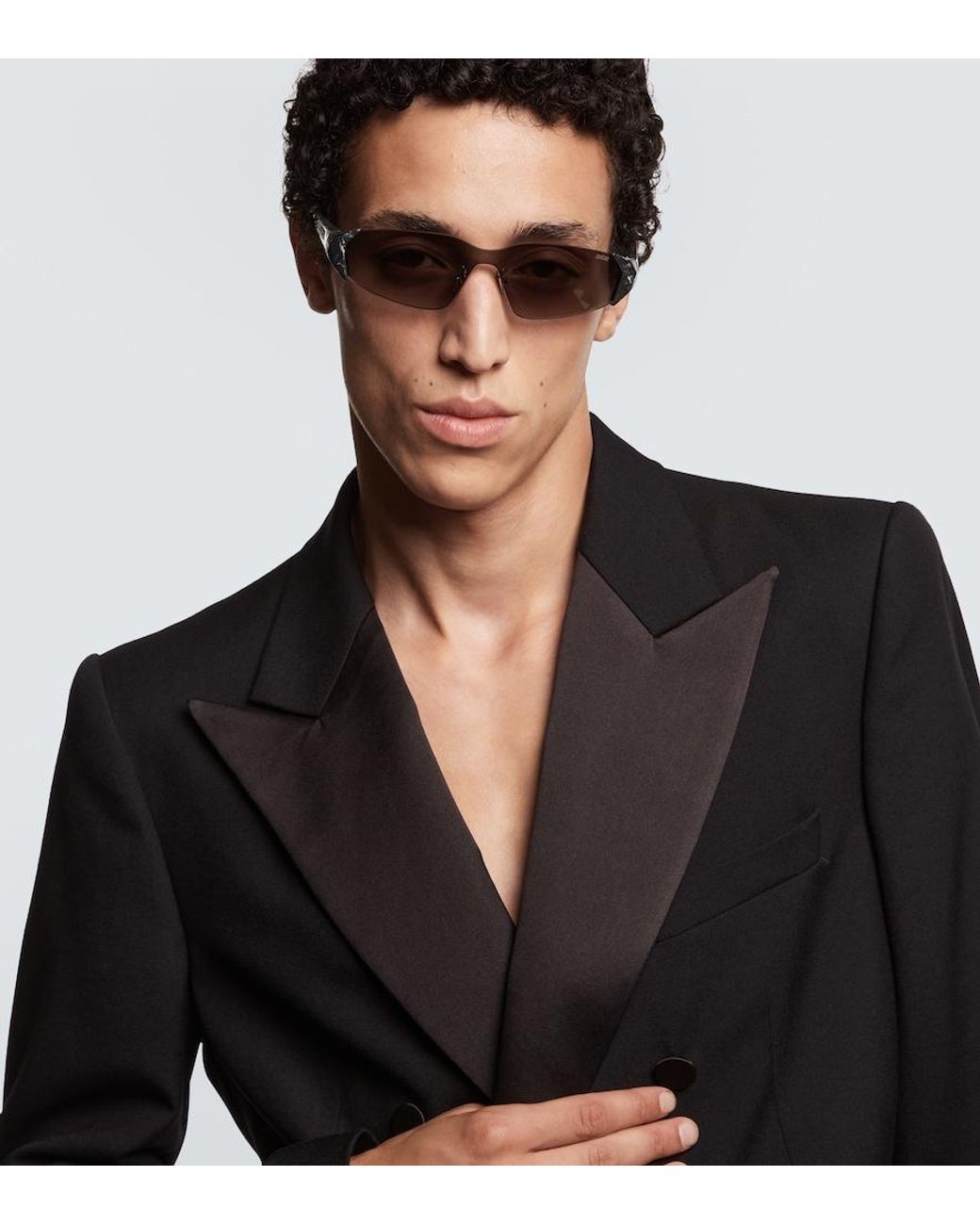 Dior Gray Diorbay M1U Shield Sunglasses for men