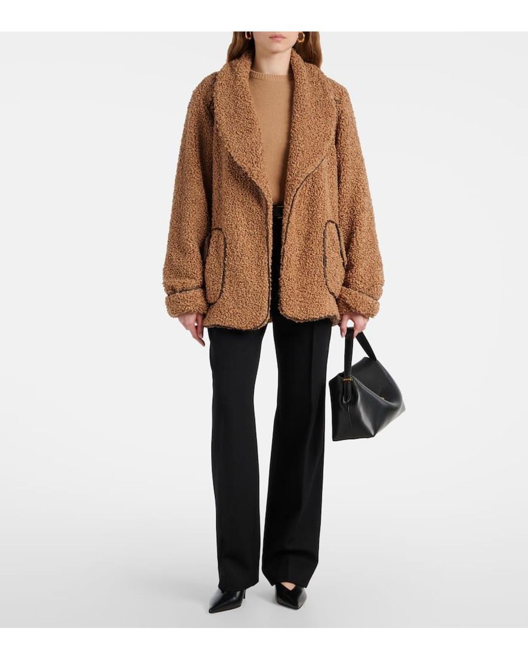 Jonathan Simkhai Brown Jacke Kimia Aus Teddyfleece