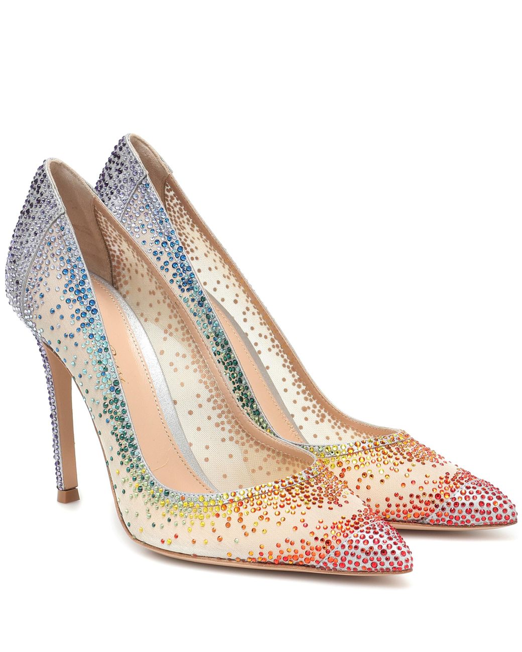 Gianvito Rossi Rania 105 Crystal-embellished Pumps - Lyst