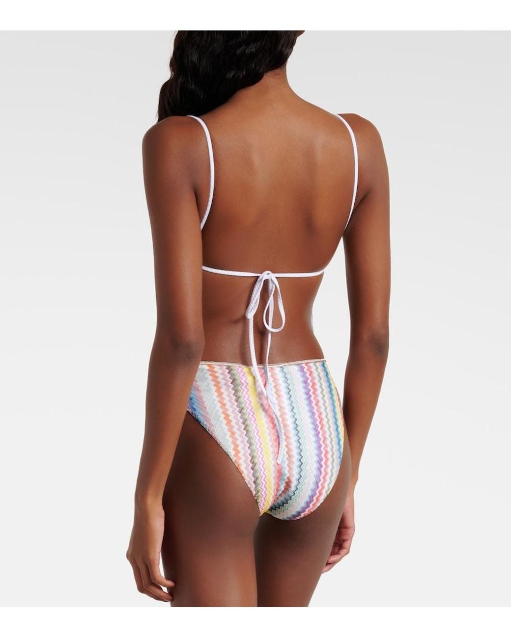 Missoni White Zigzag Swimsuit