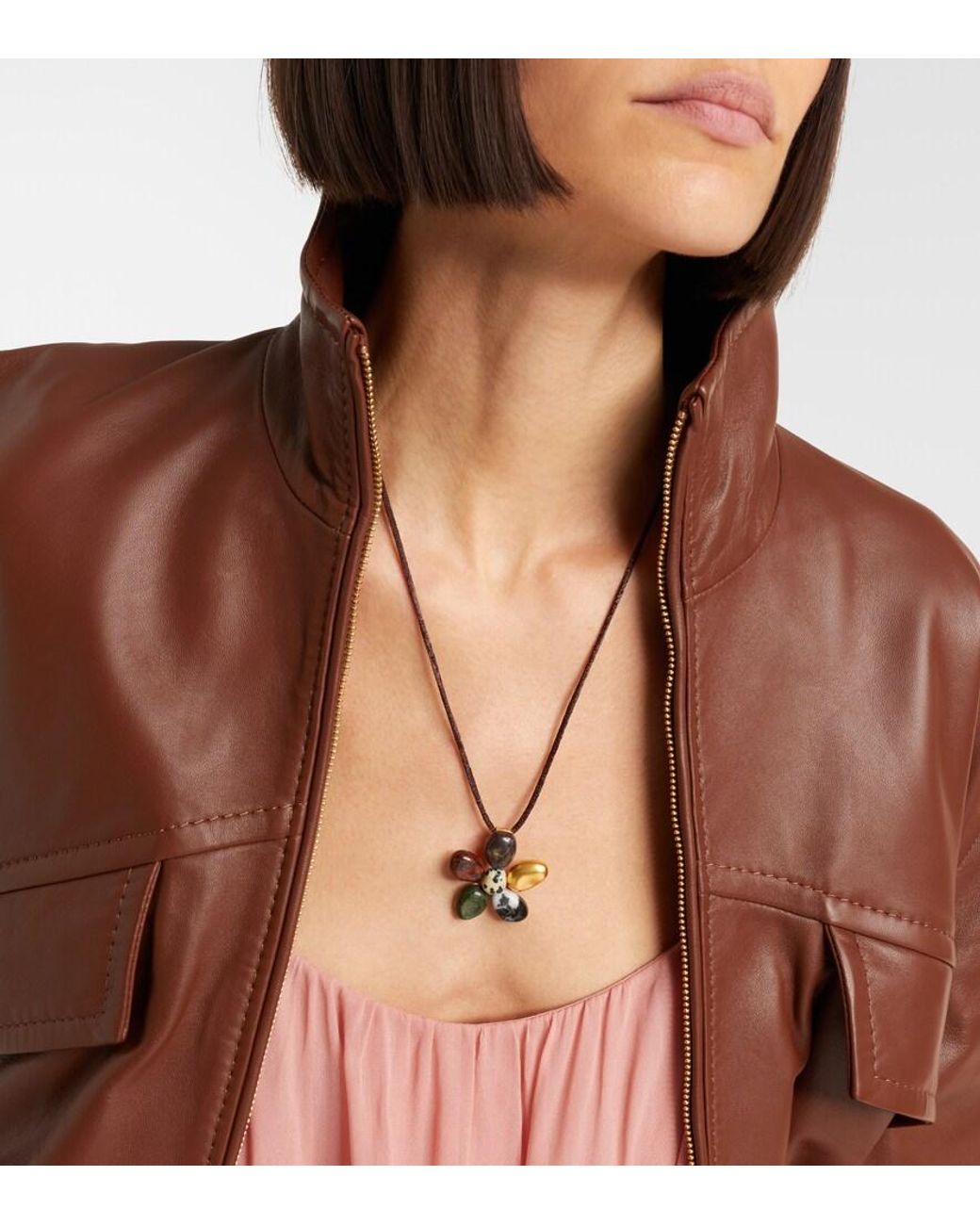 Zimmermann Metallic Norma 16Kt-Plated Pendant Necklace