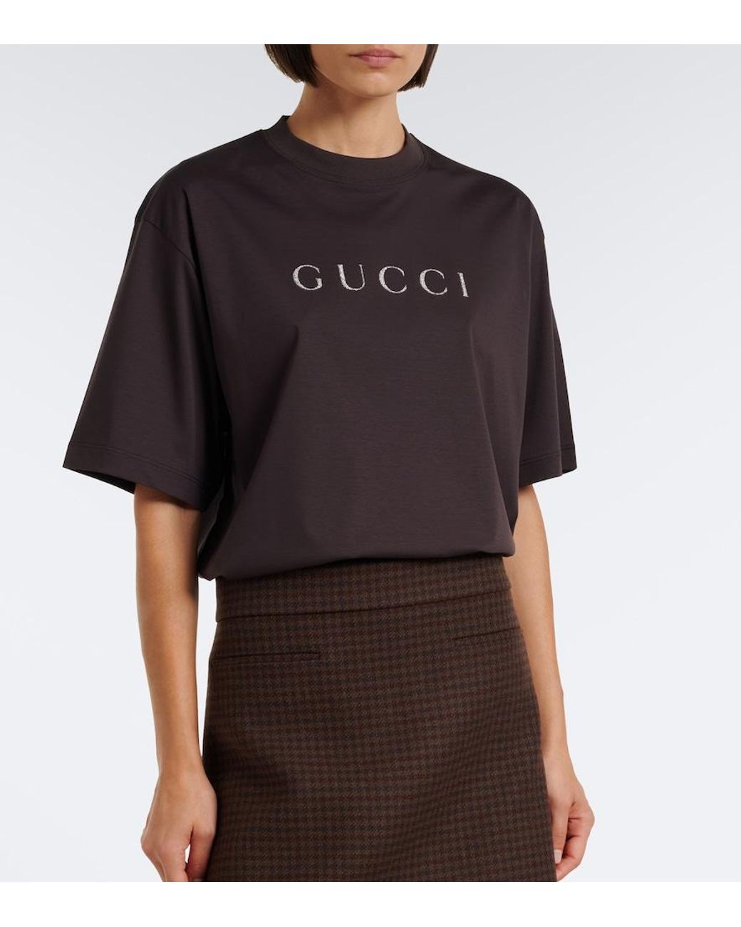 Gucci Black Logo Cotton Jersey T-Shirt