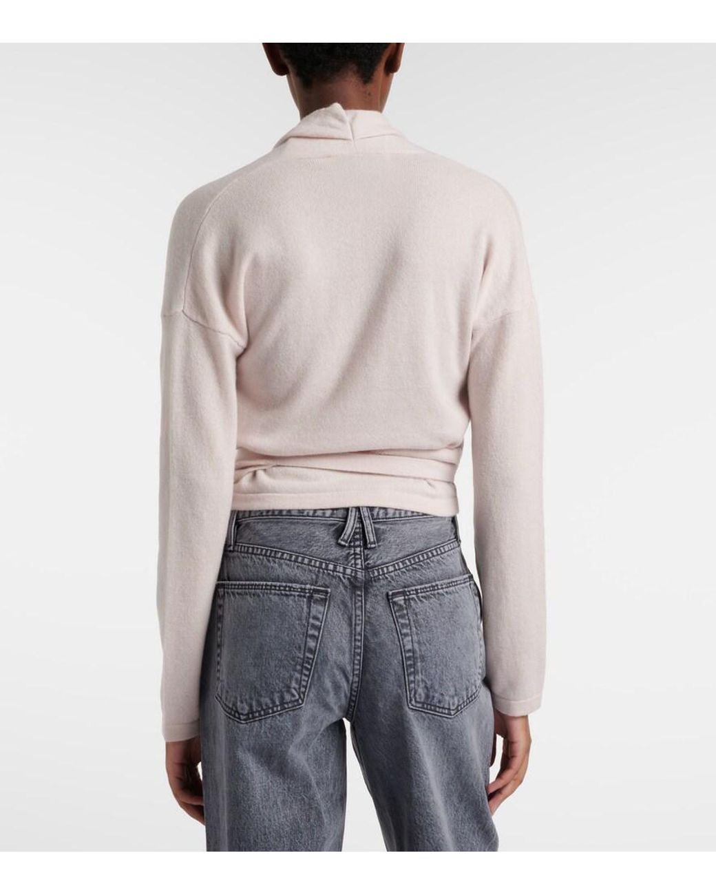TOVE White Kay Cashmere Cardigan