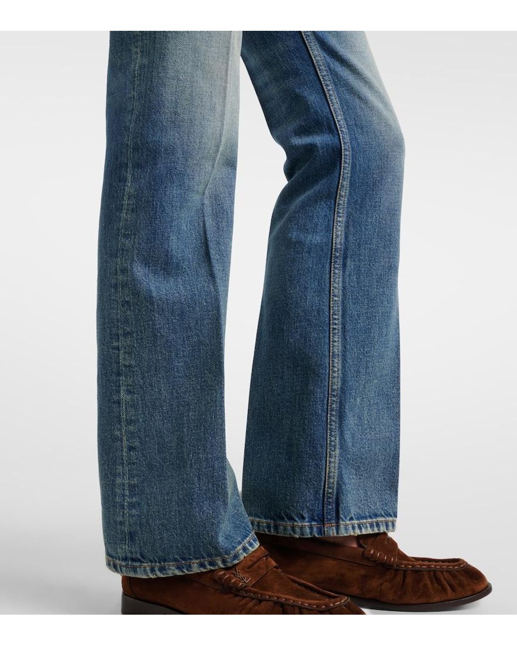 Saint Laurent Blue Clyde Bootcut Jeans