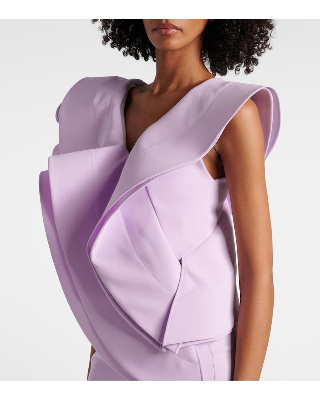 Maticevski Purple Revive Wave Cocktail Dress