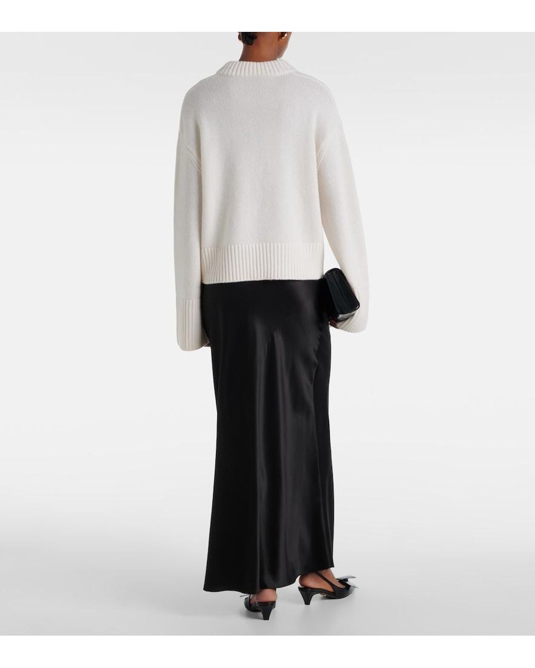 Lisa Yang White Sony Cashmere Sweater