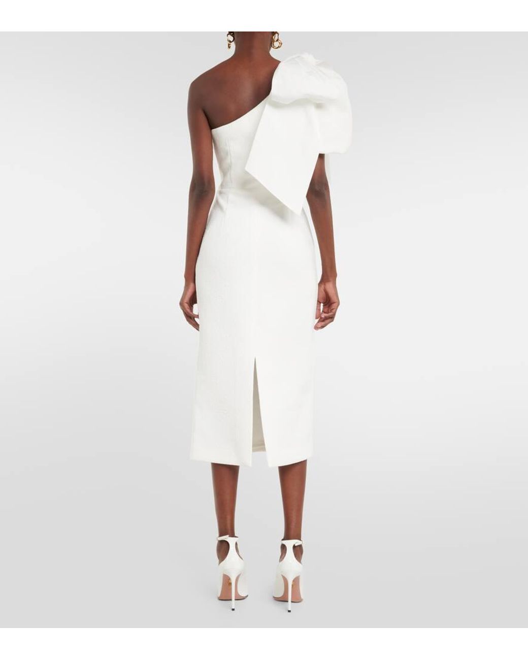 Rebecca Vallance Bridal Bon Ami Bow-Detail Midi Dress in