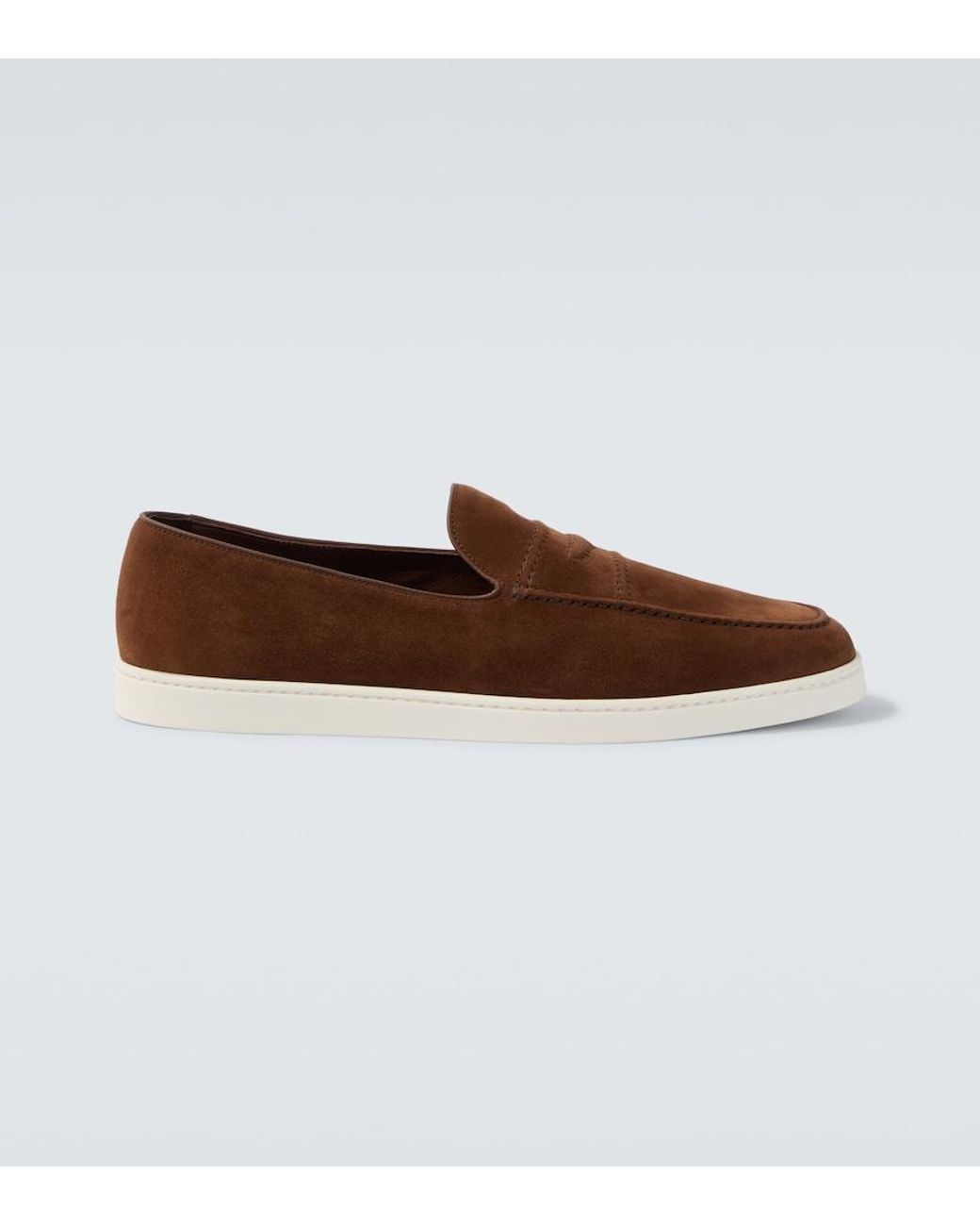 Church's Brown Peebles Suede Loafers for men