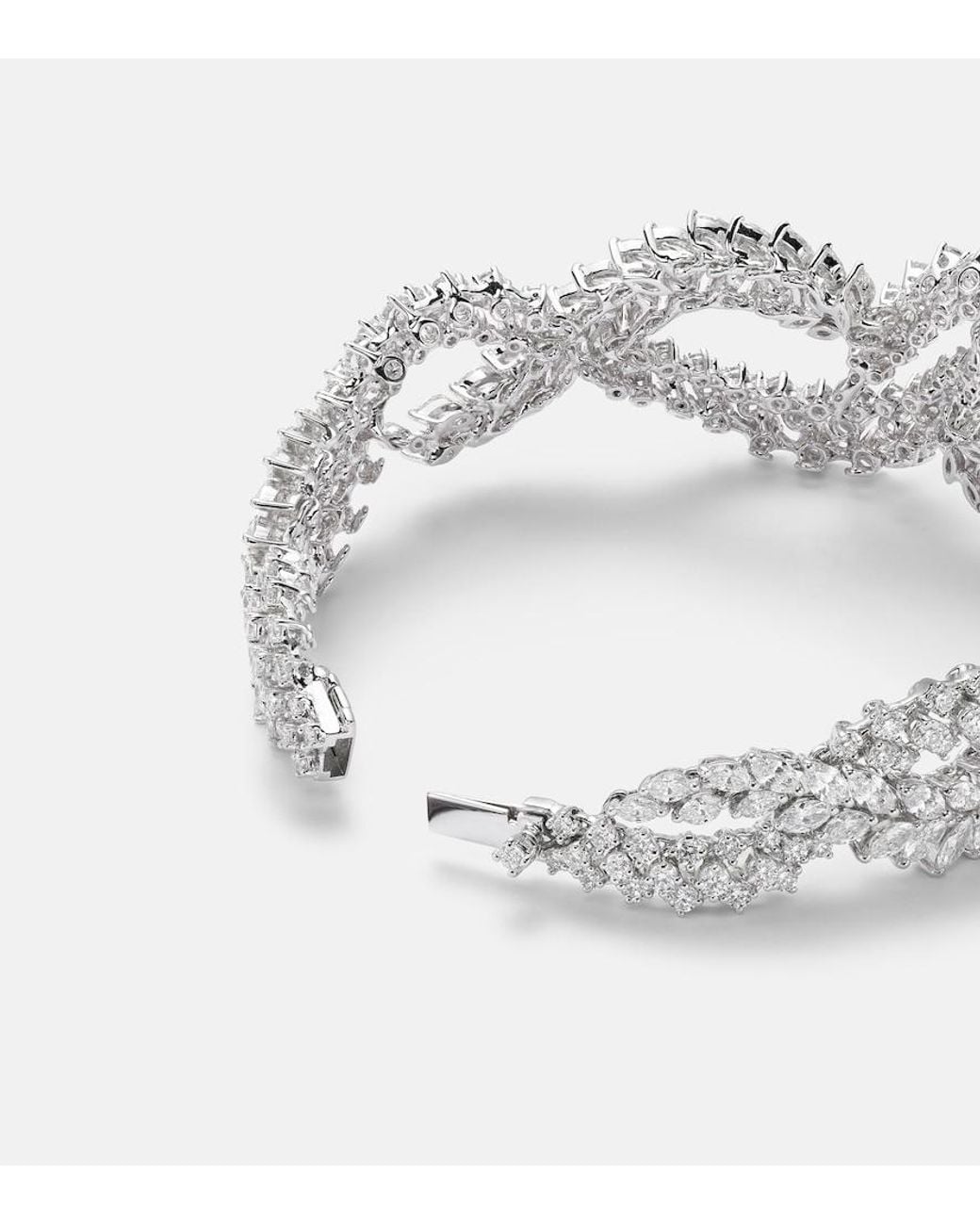 YEPREM Metallic Y-Couture 18Kt Bracelet With Diamonds