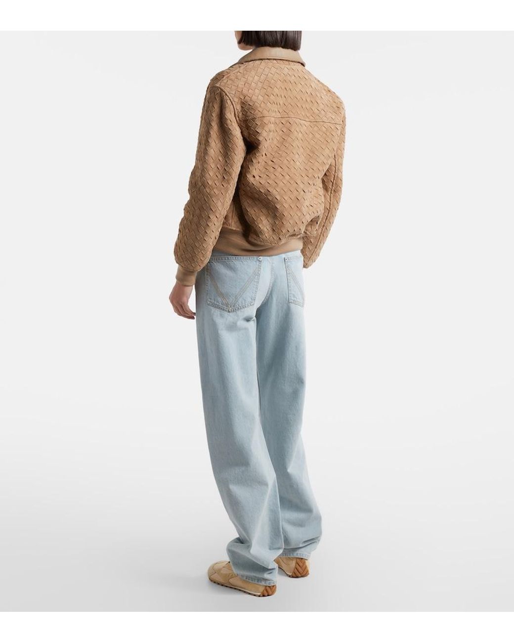 Bottega Veneta Blue Mid-Rise Straight Jeans