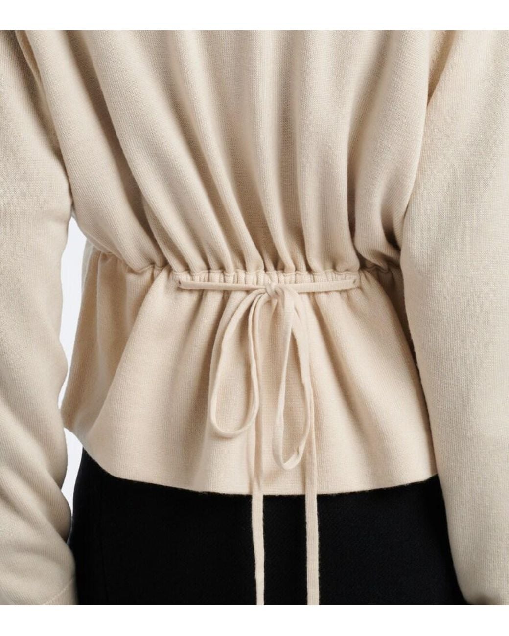 Dries Van Noten White Wool Cardigan