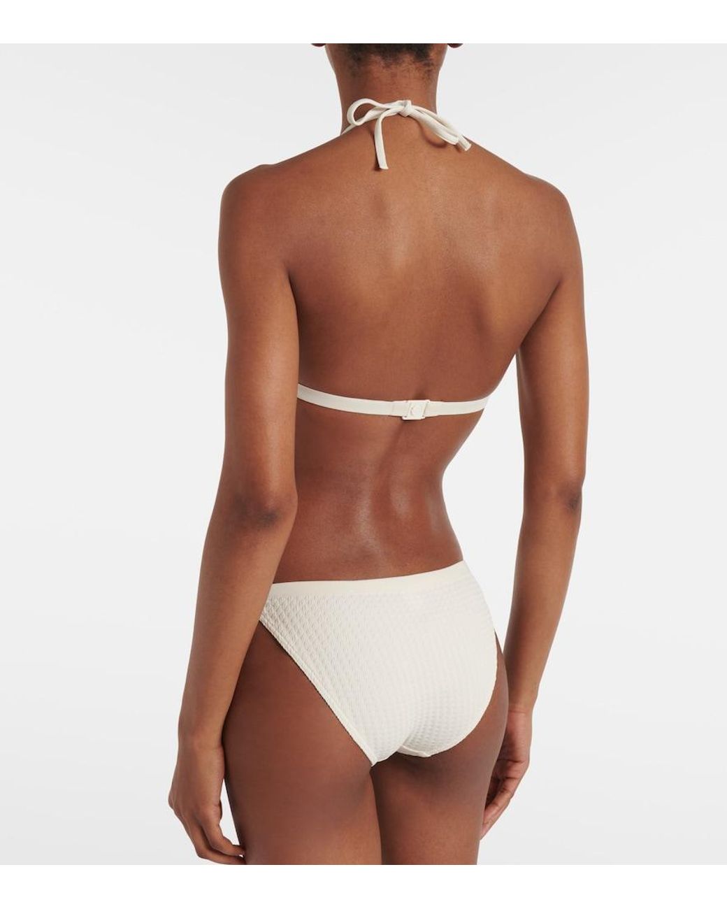 Top De Bikini Extra De Jacquard Eres de color White
