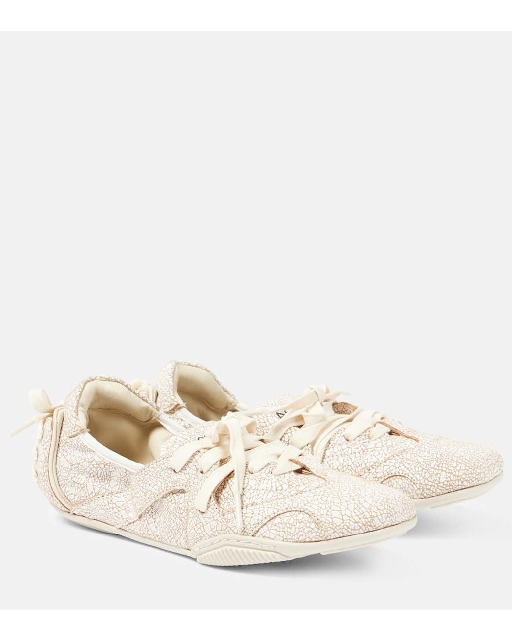 Acne Natural Leather Sneakers