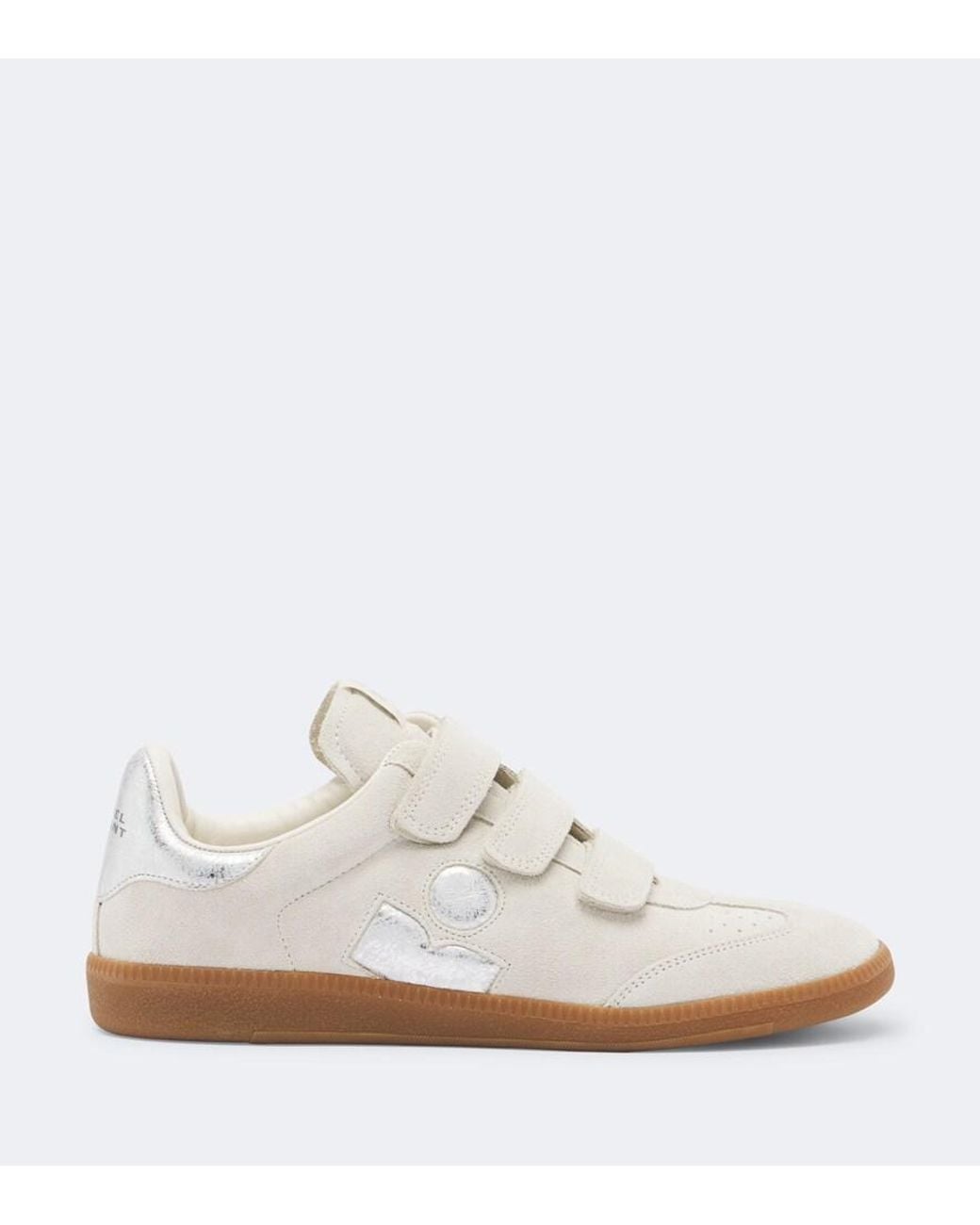 Isabel Marant White Beth Suede Sneakers