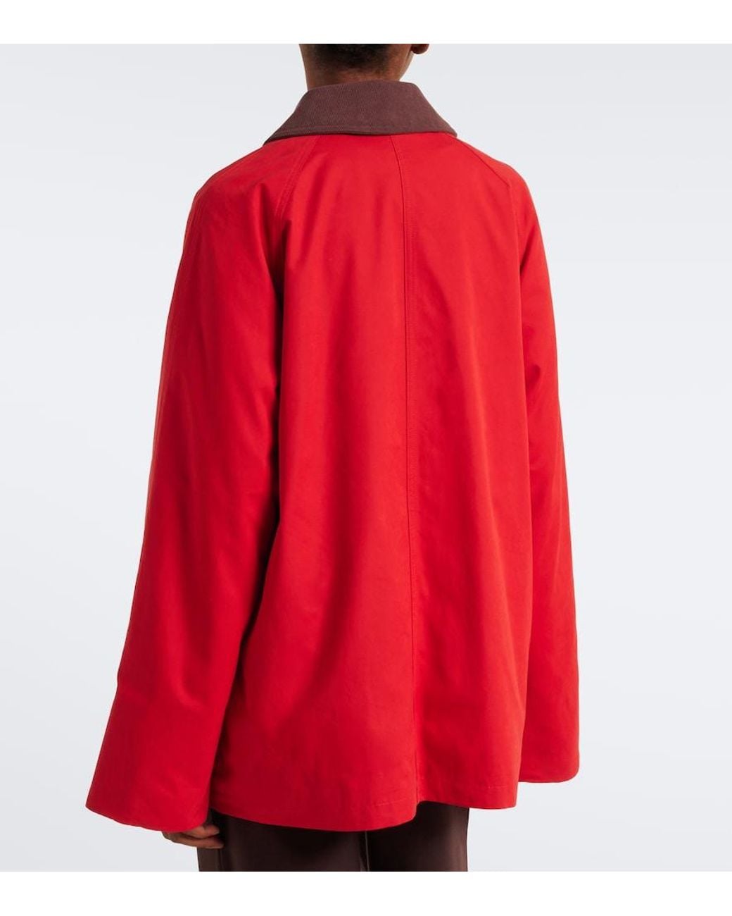 Varley Red Rylan Corduroy-Trimmed Jacket