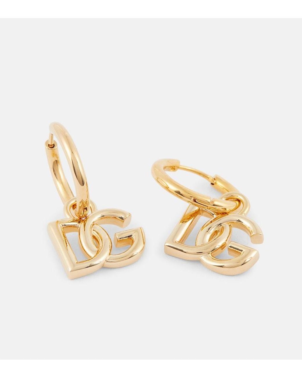 Dolce & Gabbana Metallic Dg Embellished Earrings