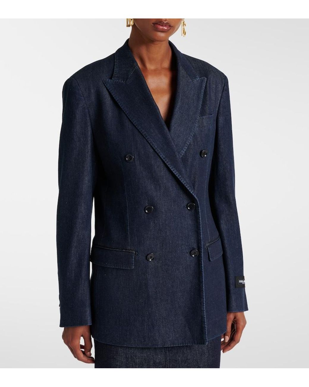 Dolce & Gabbana Blue Denim Blazer
