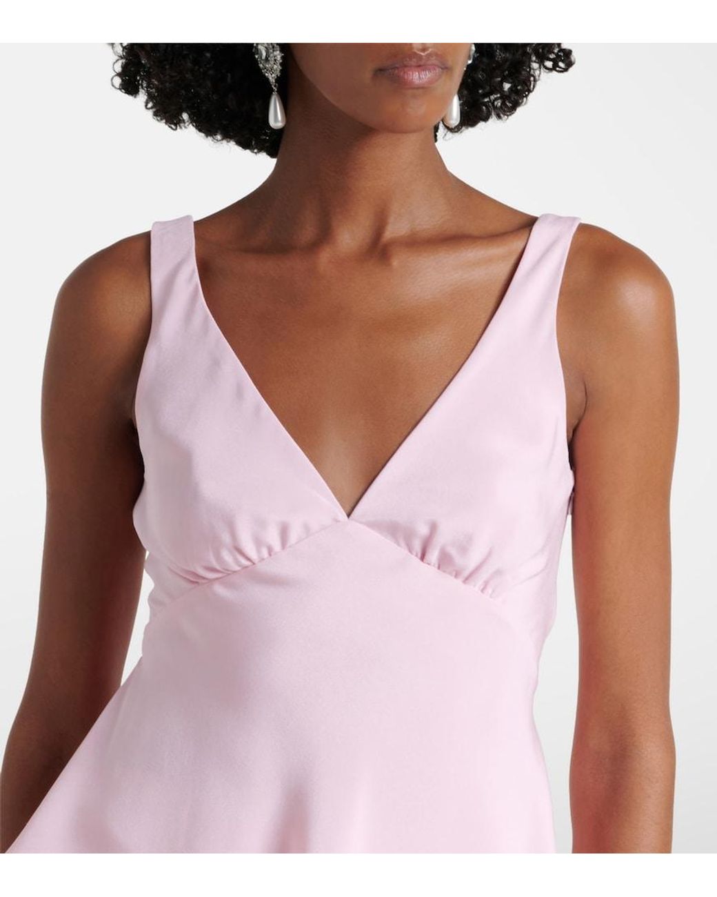 Rodarte Pink Floral-Applique Silk Crepe Top
