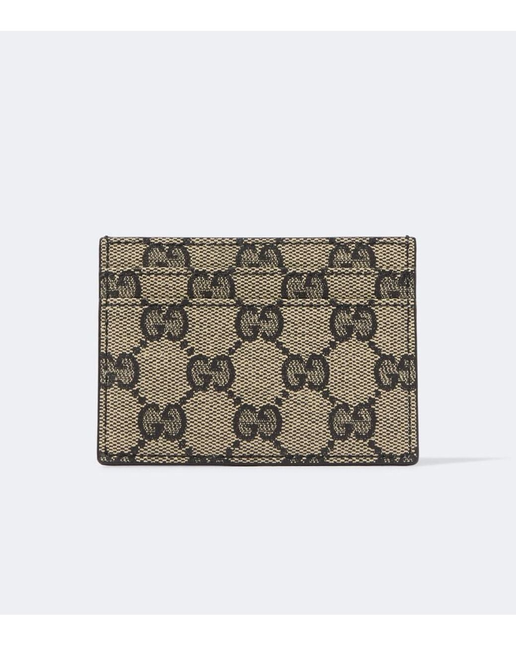 Gucci Metallic Interlocking G Gg Canvas Card Holder for men