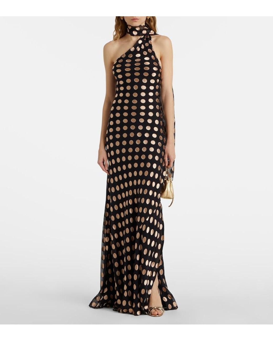 Alexandra Miro White Ava One-Shoulder Maxi Dress