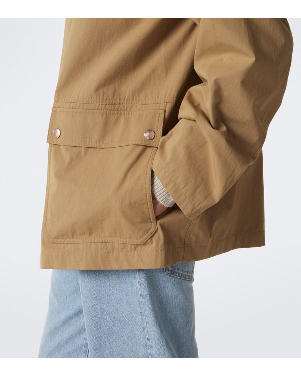 The Row Brown Frank Cotton Jacket for men