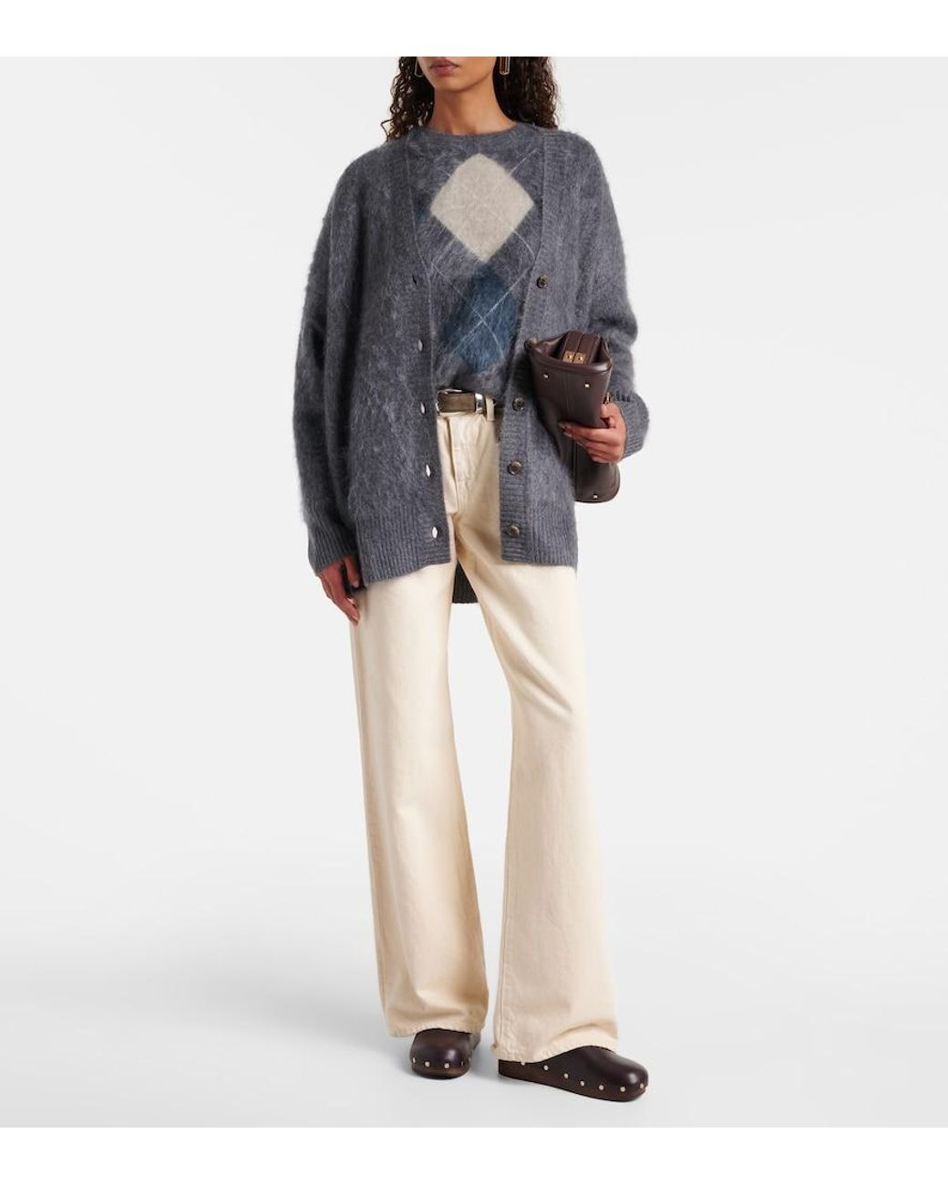 Lisa Yang Gray Elaria Cashmere Cardigan