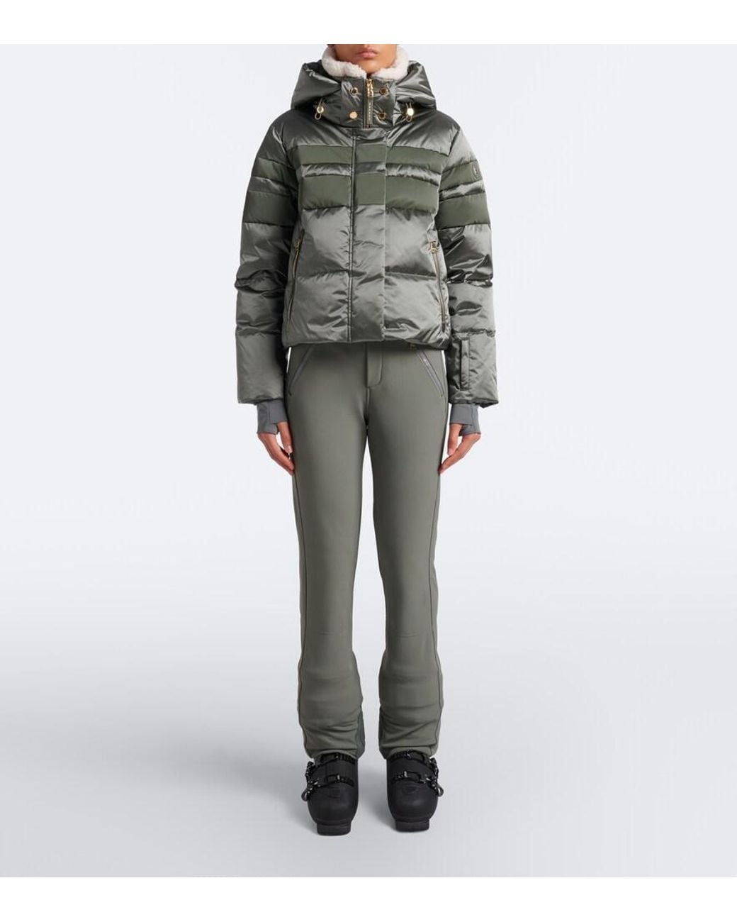 Bogner Gray Sillad Down Ski Jacket