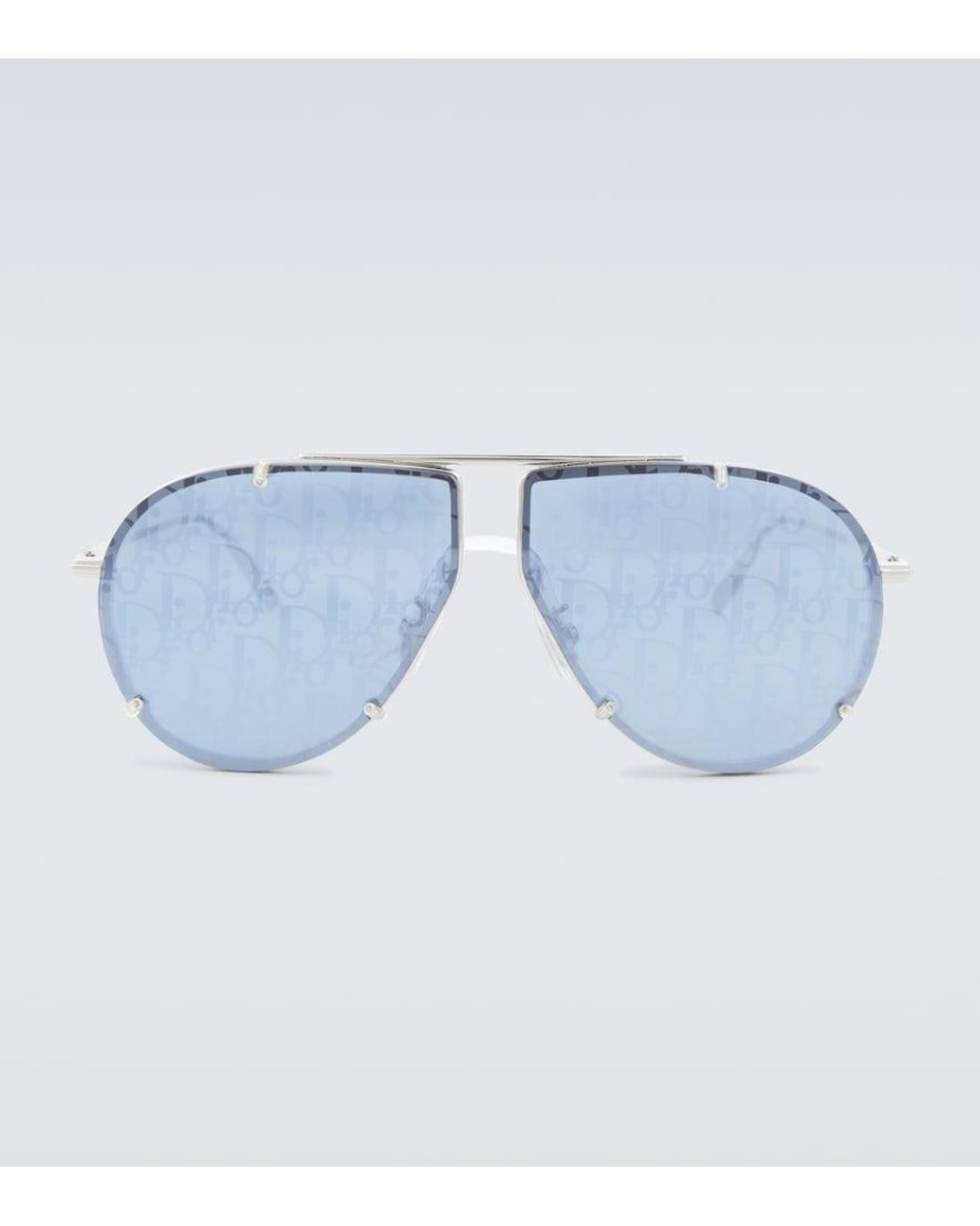 Dior Blue Diorblacksuit A2u Aviator Sunglasses for men
