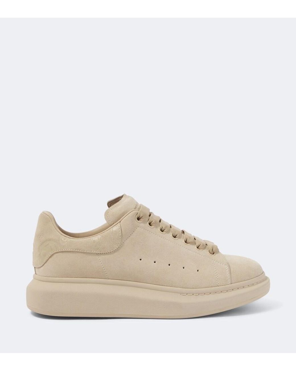McQueen Natural Oversized Suede Sneakers for men