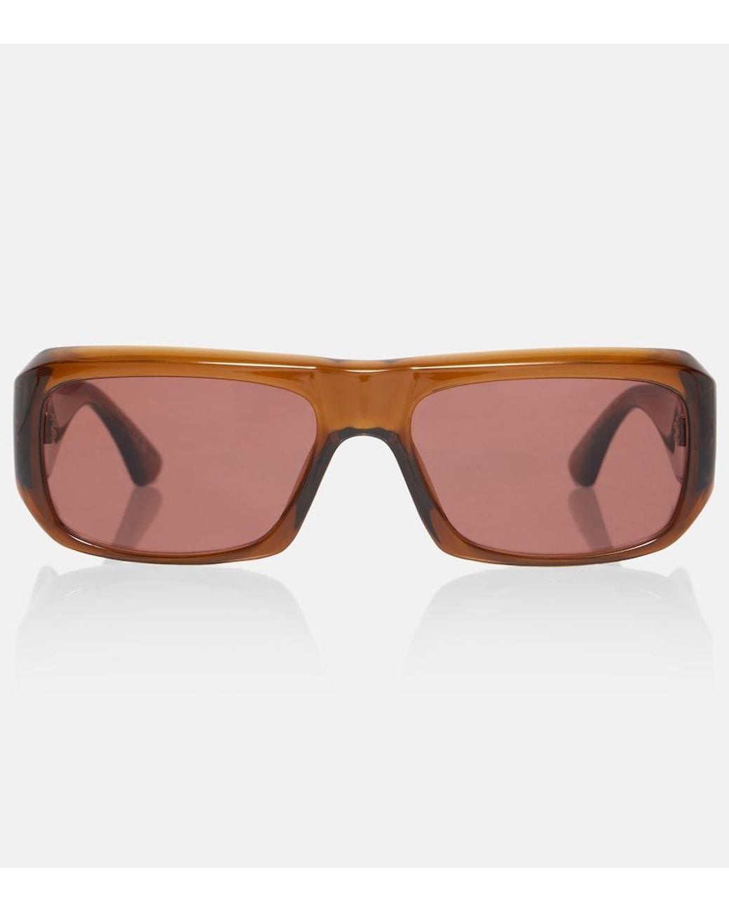 Saint Laurent Brown Sl 869 Rectangular Sunglasses