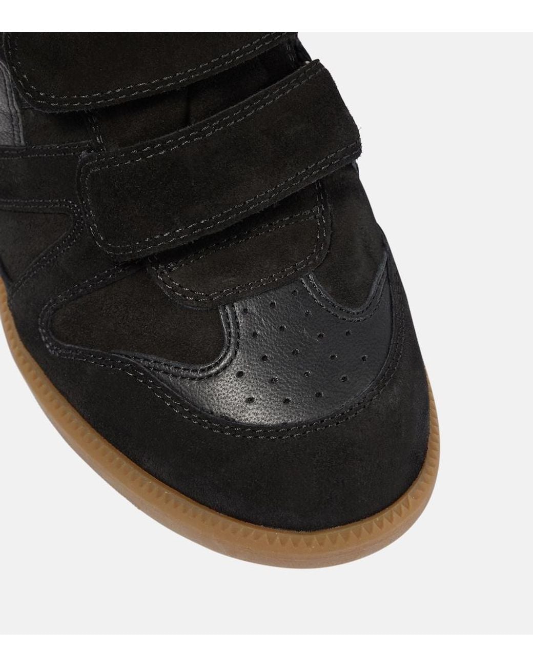 Isabel Marant Black Bekett Leather Sneakers