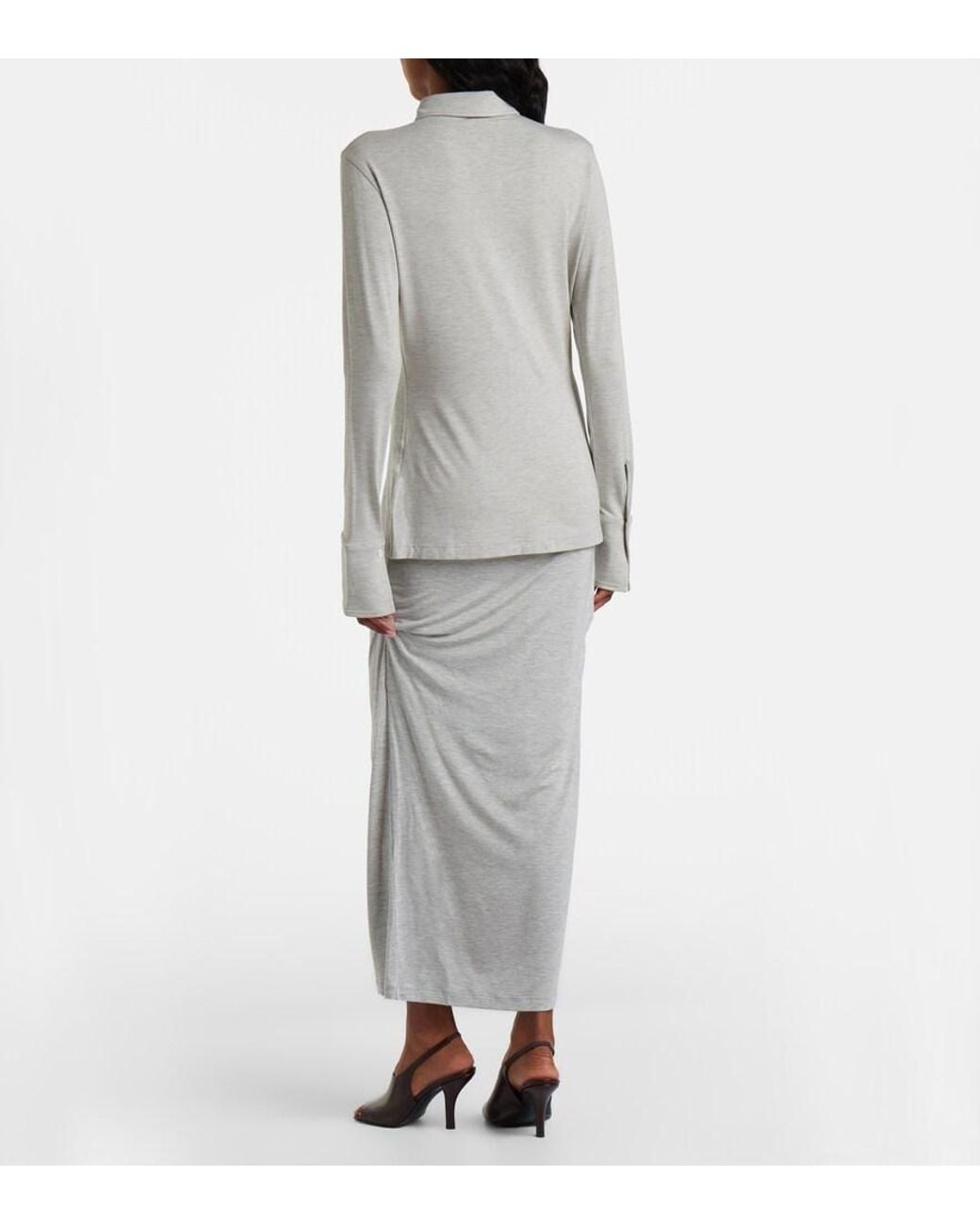 Gonna Lunga di Totême in Gray