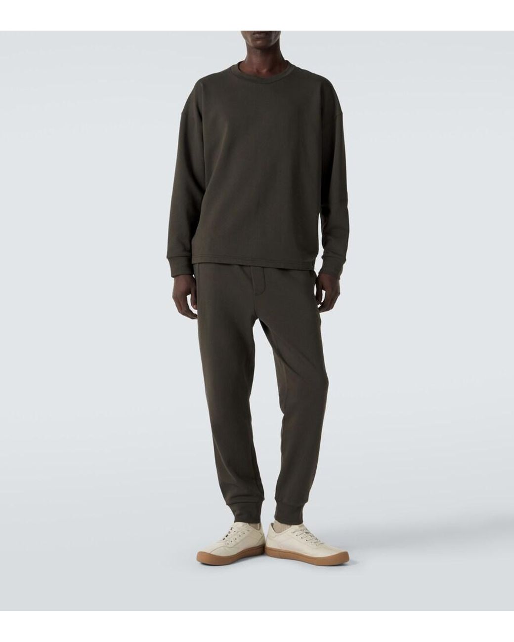 The Row Gray Edgar Cotton Pants for men